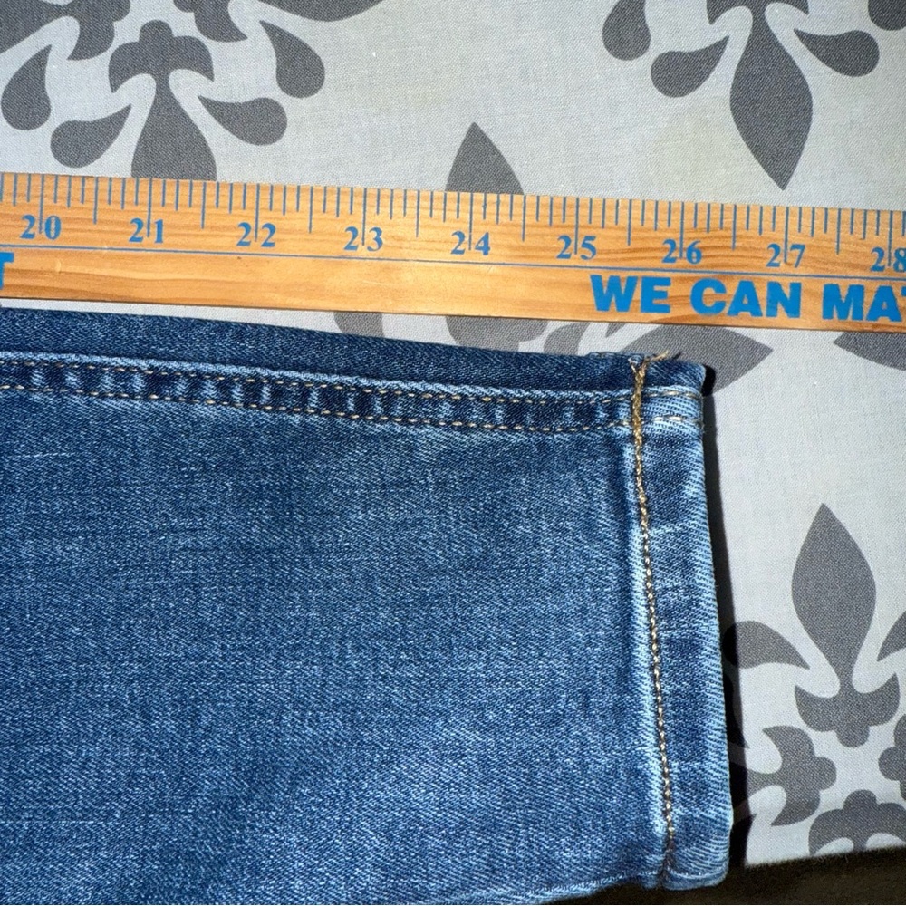 Maurices edgely High Rise super skinny Button-Fly Blue Jeans 8 short - Picture 8 of 9